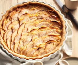 Tarte amandine aux pommes et poires