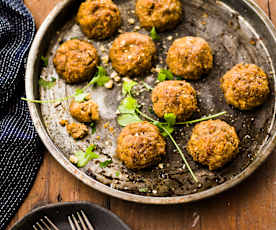 Boulettes automnales butternut-châtaigne-champignon