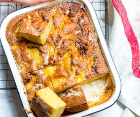 Gâteau aux pommes et sucre vanillé