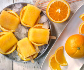 Παγωτίνια πορτοκάλι