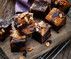 Erdnusscreme-Brownies