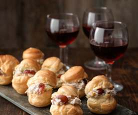 Choux Bites with Tarragon Chicken Salad