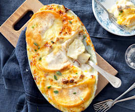 Tartiflette au tofu fumé