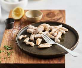 Sautéed chicken strips