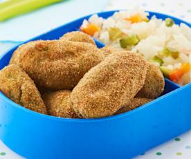 Croquetas de papa y brócoli