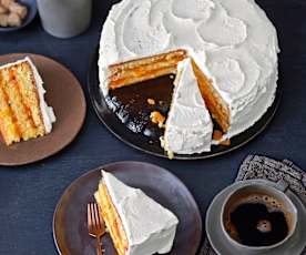 Orangen-Aprikosen-Torte