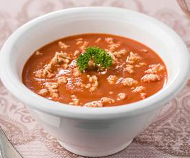 Creme de beterraba com laranja