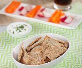 Crackers de salvado de avena