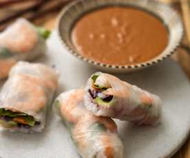 Summer Rolls with Peanut Sauce