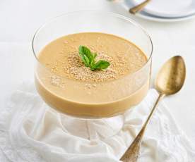 Mousse de dulce de leche y café