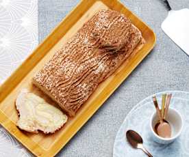 Bûche de Noël à la crème de marrons