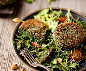 Empanadas veganas de espirulina