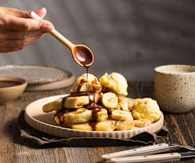 Tajskie roti z bananami