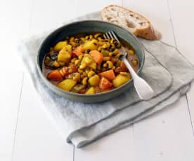 Black-eyed Bean Stew with Vegetables