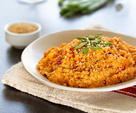 Cuscús de coliflor estilo thai