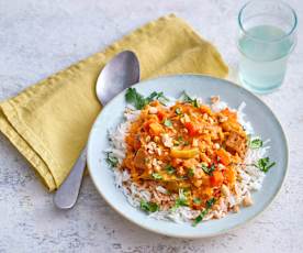 Mafé aux patates douces et riz