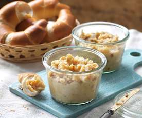 Mela cotta con crema di marzipane 