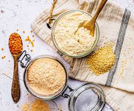 Farine de céréales ou de légumes secs