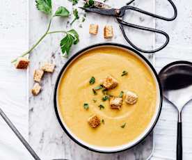 Soupe onctueuse végétarienne