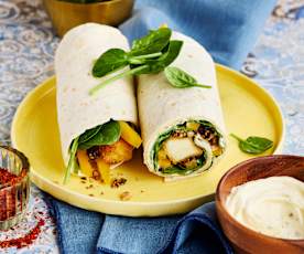 Halloumi-Wraps