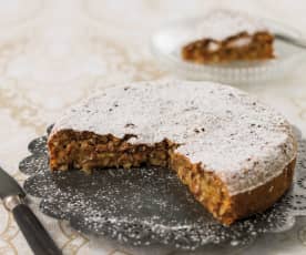 Bolo de amendoa e abóbora cristalizada