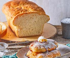 Newfoundland White Bread and Toutons (Frybread)