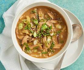 Shiitake Mushroom Soup with Burdock Root