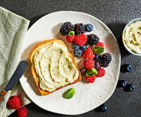 Toast al burro matcha