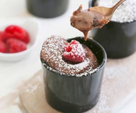 Steamed Chocolate Lava Cakes