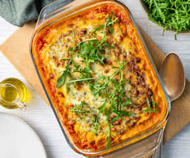 Ofenpasta in Gemüsesauce