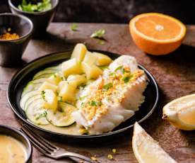 Cabillaud au beurre d'agrumes