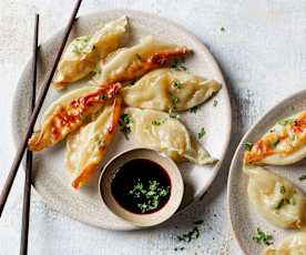 Gyoza au poulet à l'ail