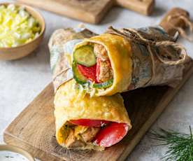 Ziemniaczana tortilla z kurczakiem i warzywami (TM7, TM6, TM5)