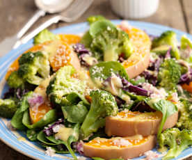 Squash and Broccoli Salad