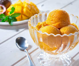 Sorbetto mango e maracuja