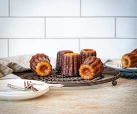 Traditional French vanilla canelé