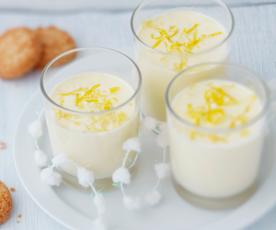 Menu veggie - Mousse au chocolat blanc et au citron