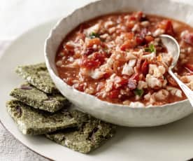 Červené RAW stew z čerstvé zeleniny