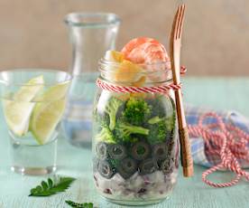 大蒜鯷魚鮮蝦沙拉