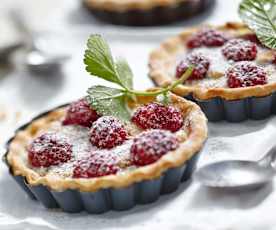 Tartelettes amandine aux framboises