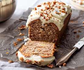 Banana bread con frosting