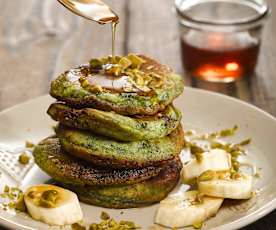 Green Smoothie Pancakes