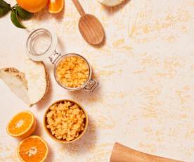 Sellerie mit Orange, wild fermentiert