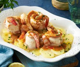 Tirabuzones de lenguado