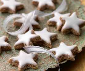 German cinnamon stars (Zimtsterne)