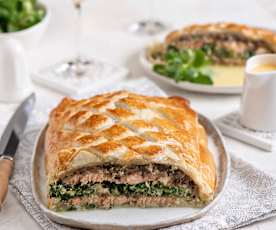 Łosoś à la Wellington