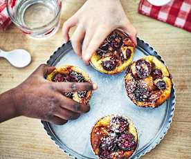 Petits clafoutis aux cerises