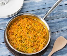 Paella de verduras (HESTA CUE)