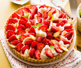 Tarte aux fraises et à la chantilly