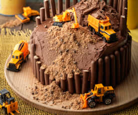 Digger Construction Cake